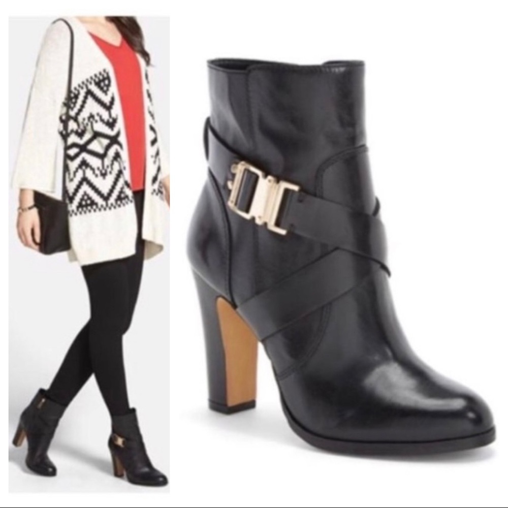 Vince Camuto Black Leather Boots